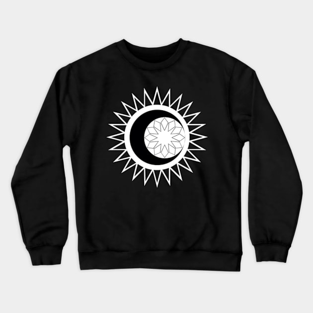 Moon and sun mandala Crewneck Sweatshirt by RENAN1989